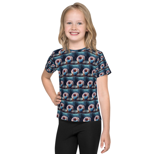 Strawberry Kingdom Doughnut Design kids crew neck t-shirt