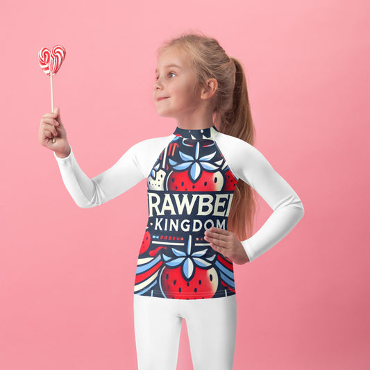 Strawberry Kingdom Kids Rash Guard