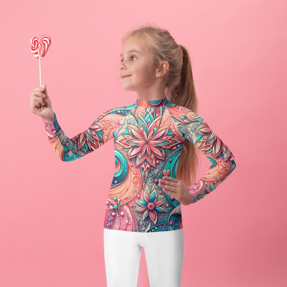 Strawberry Kingdom Kids Rash Guard